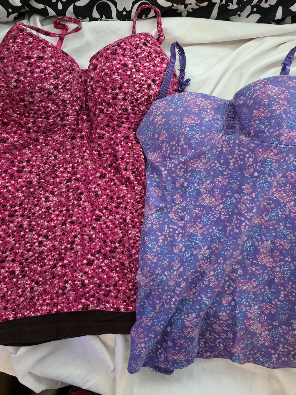 Lei Pink Floral Small & Lilac XS 2 Camisole Tops - Picture 5 of 5